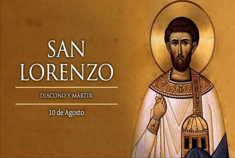Hoy es la fiesta de San Lorenzo, famoso diácono mártir que murió quemado en una hoguera.