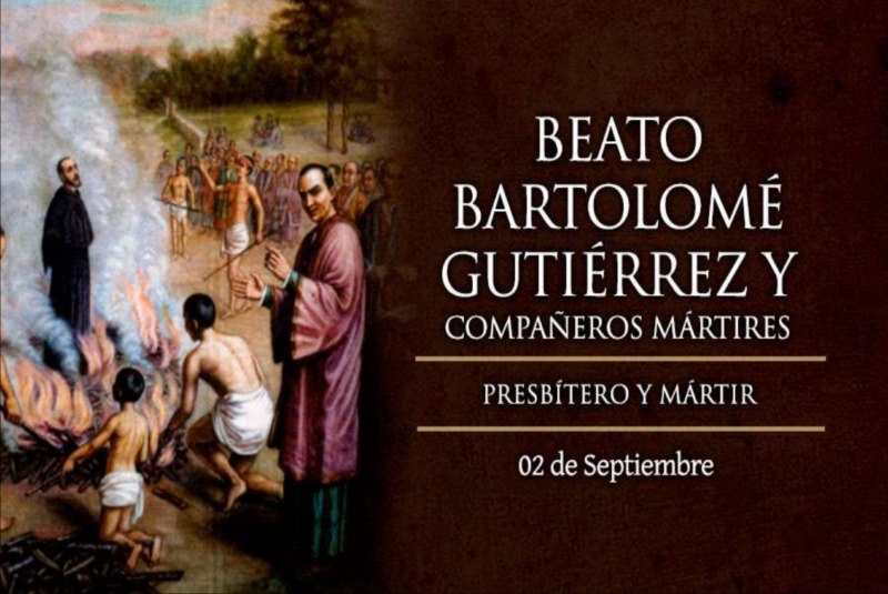 Hoy se celebra al Beato Bartolomé Gutiérrez, misionero y mártir mexicano