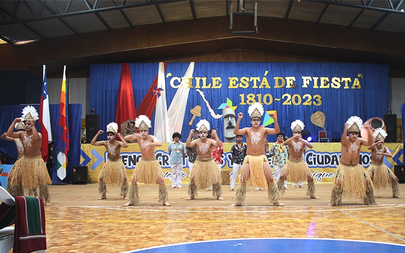 Con muestra artística salesianos de Iquique realizan tradicional acto de fiestas patrias