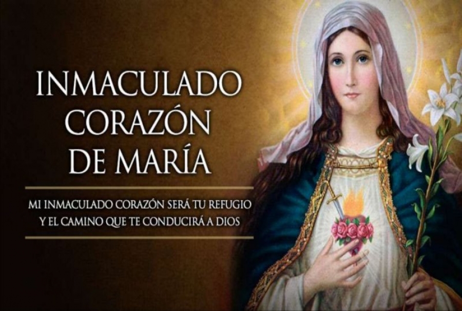Hoy la Iglesia Universal celebra al Inmaculado Corazón de María Hoy la Iglesia Universal celebra al Inmaculado Corazón de María