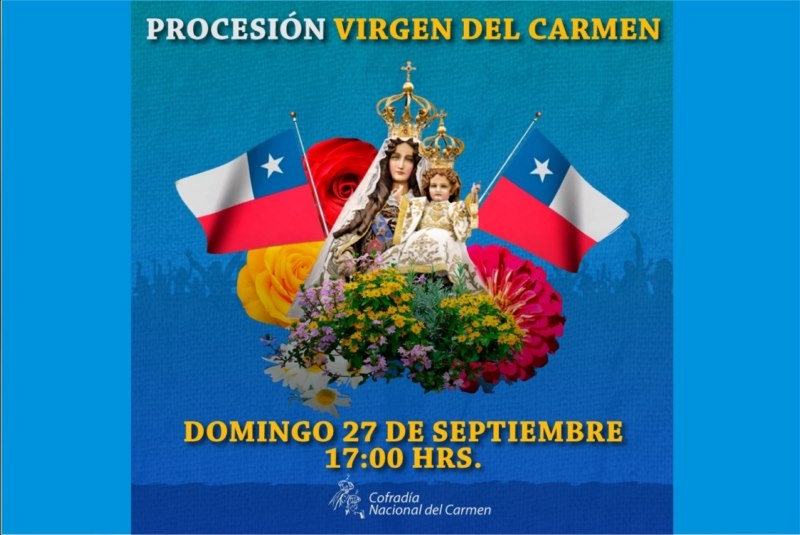 Cofradía Nacional del Carmen invita a participar de misa y procesión virtual