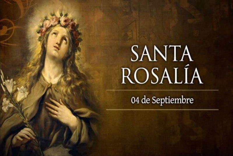 Hoy es fiesta de Santa Rosalía, virgen y eremita.